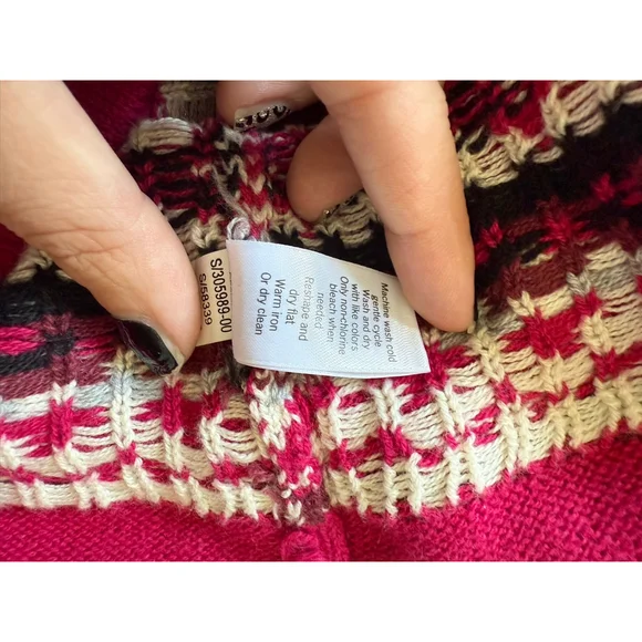 NWOT Athleta Knit Fair Isles Sweater Skirt pink size Small - Picture 7 of 7